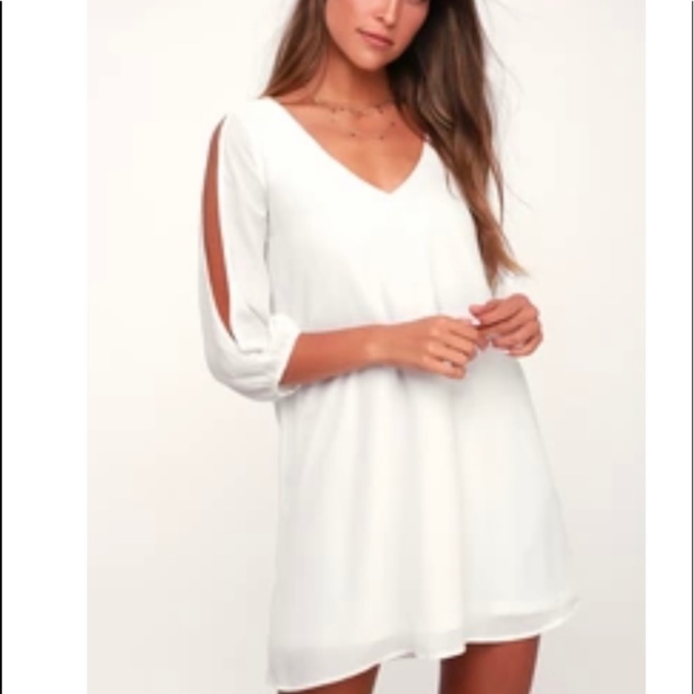 White Shift Dress - NWT!!